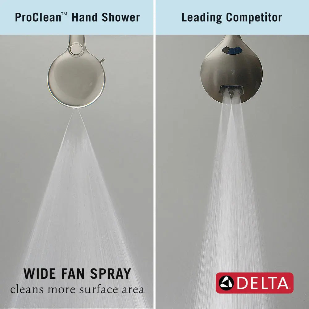 Delta 7-Setting Slide Bar Hand Shower with Cleaning Spray Champagne Bronze