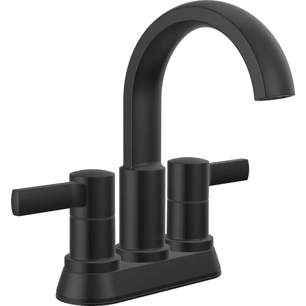 Delta Albion Two Handle Centerset Bathroom Faucet 25855LF - Matte Black