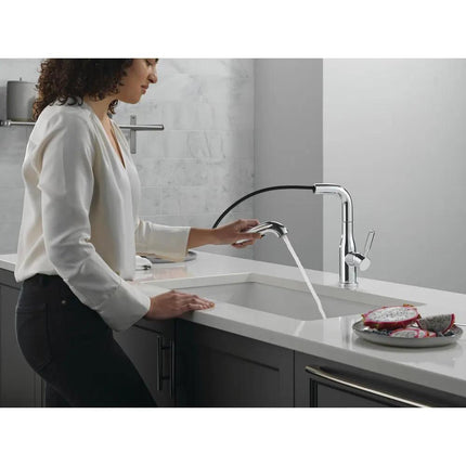 Delta Almari Single Handle Pull-Out Kitchen Faucet 16943 - Plumbing Market