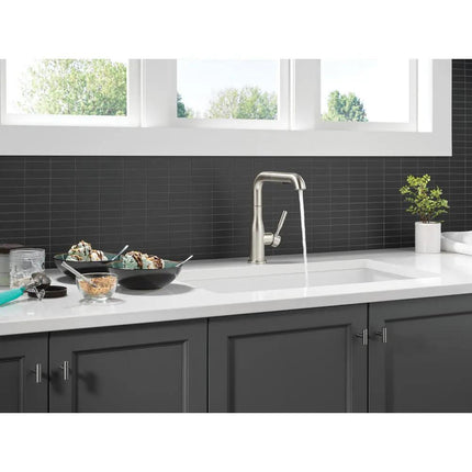 Delta Almari Single Handle Pull-Out Kitchen Faucet 16943 - Plumbing Market