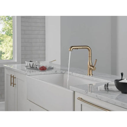 Delta Almari Single Handle Pull-Out Kitchen Faucet 16943 - Plumbing Market
