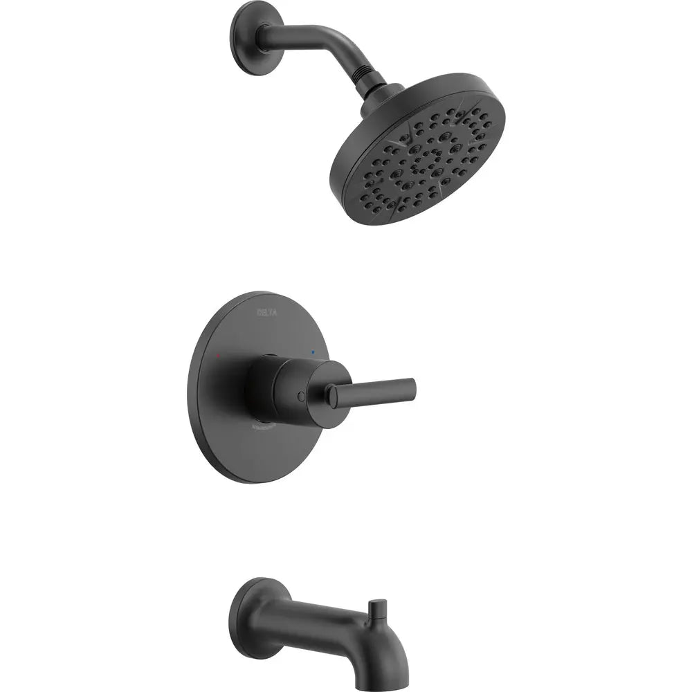 Delta Altado Monitor 14 Series Tub & Shower Trim T14442 - Matte Black