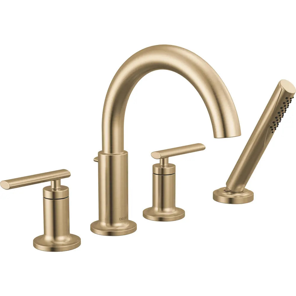 Delta Altado Roman Tub Trim with Hand Shower T4742 - Champagne Bronze