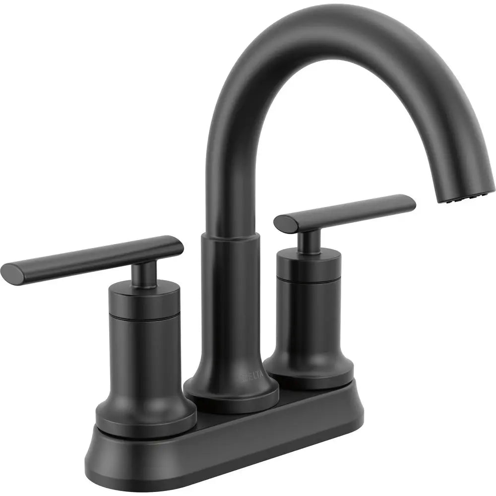 Delta Altado Two Handle Tract-Pack Centerset Bathroom Faucet 25442-TP - Matte Black