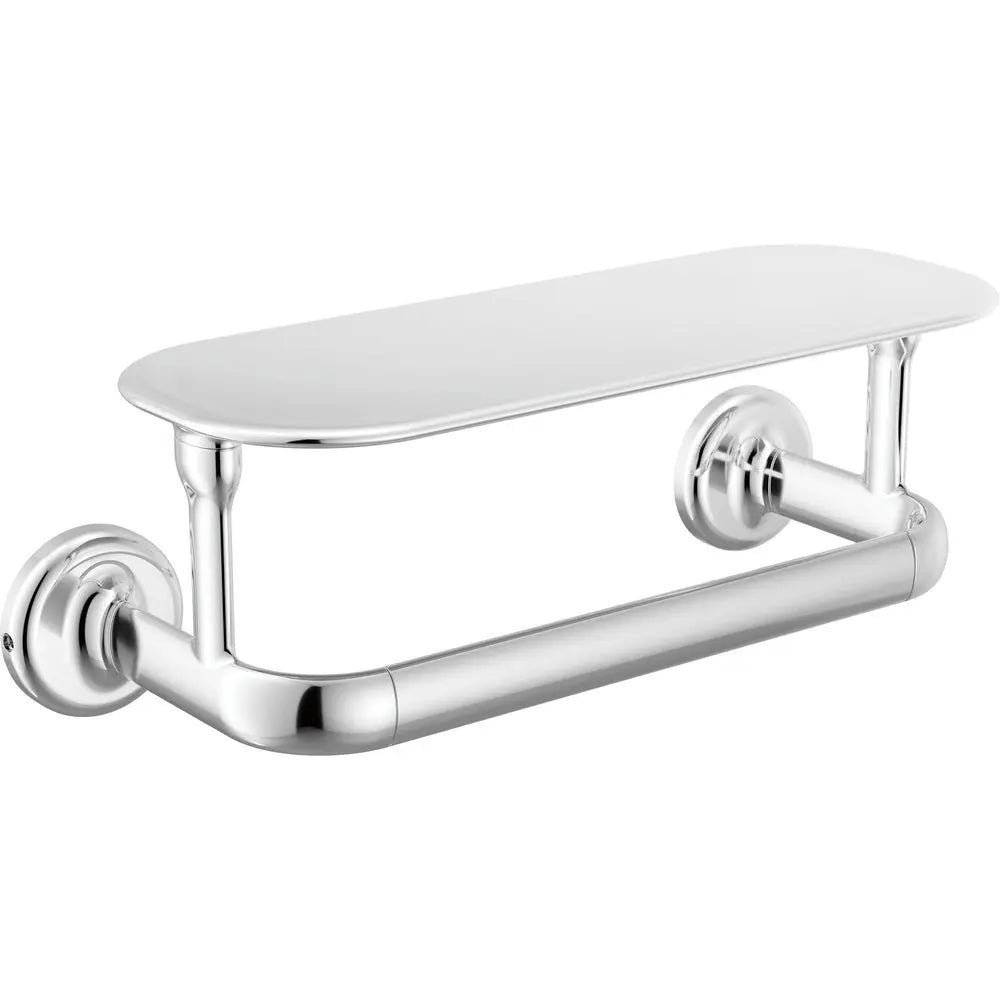 Delta BONACCI 8" Towel Bar with Shelf - Chrome