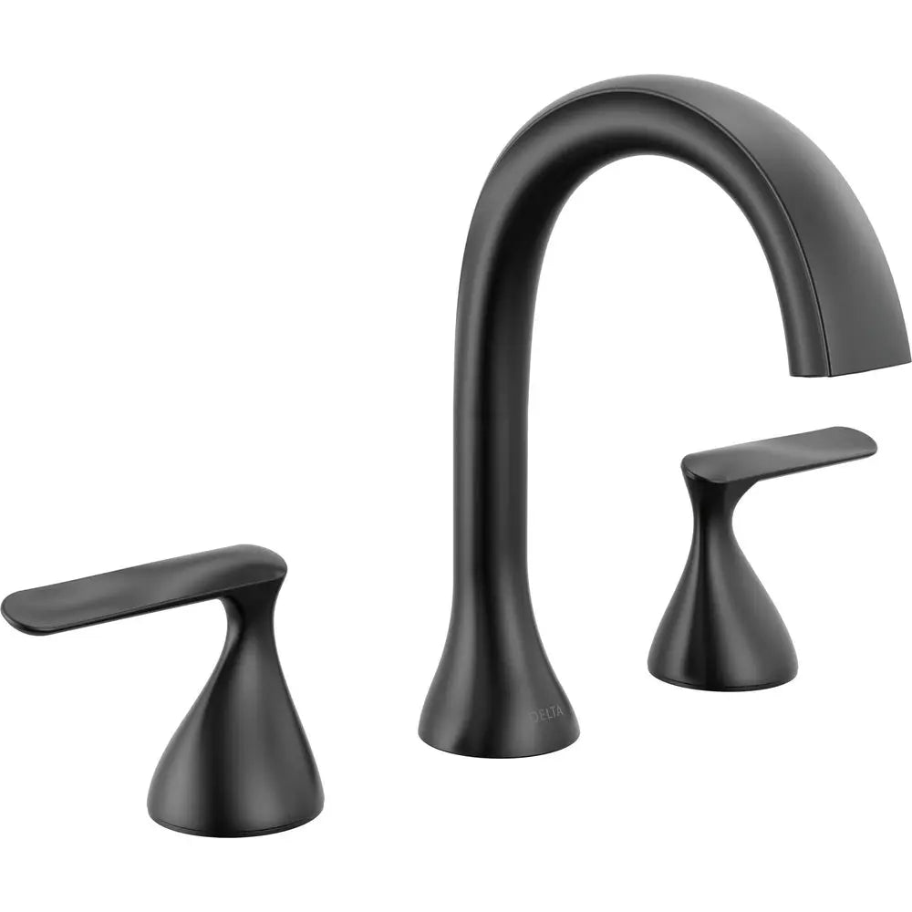 Delta BONACCI Two Handle Widespread Bathroom Faucet - Matte Black