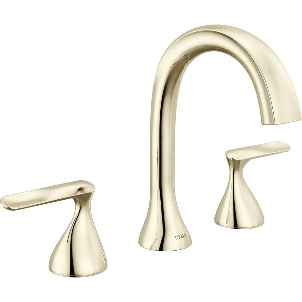 Delta BONACCI Two Handle Widespread Bathroom Faucet - Lumicoat Polished Nickel