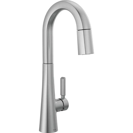 Delta Bar Prep Pulldown Arctic Stainless 9991-AR-PR-DST - Plumbing Market