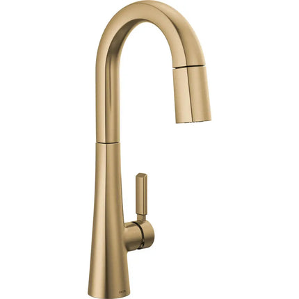 Delta Bar Prep Pulldown Champagne Bronze 9991-CZ-PR-DST - Plumbing Market