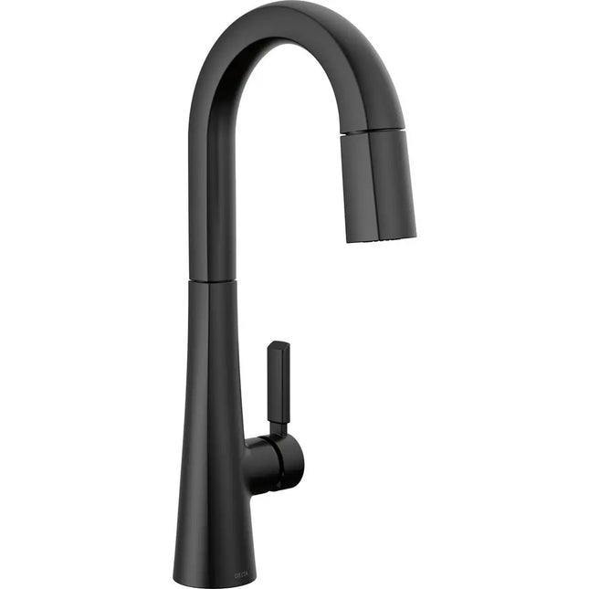 Delta Bar Prep Pulldown Matte Black 9991-BL-DST - Plumbing Market
