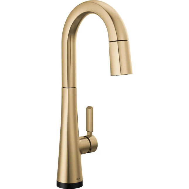 Delta Bar Prep Pulldown With Touch Champagne Bronze 9991T-CZ-PR-DST - Plumbing Market