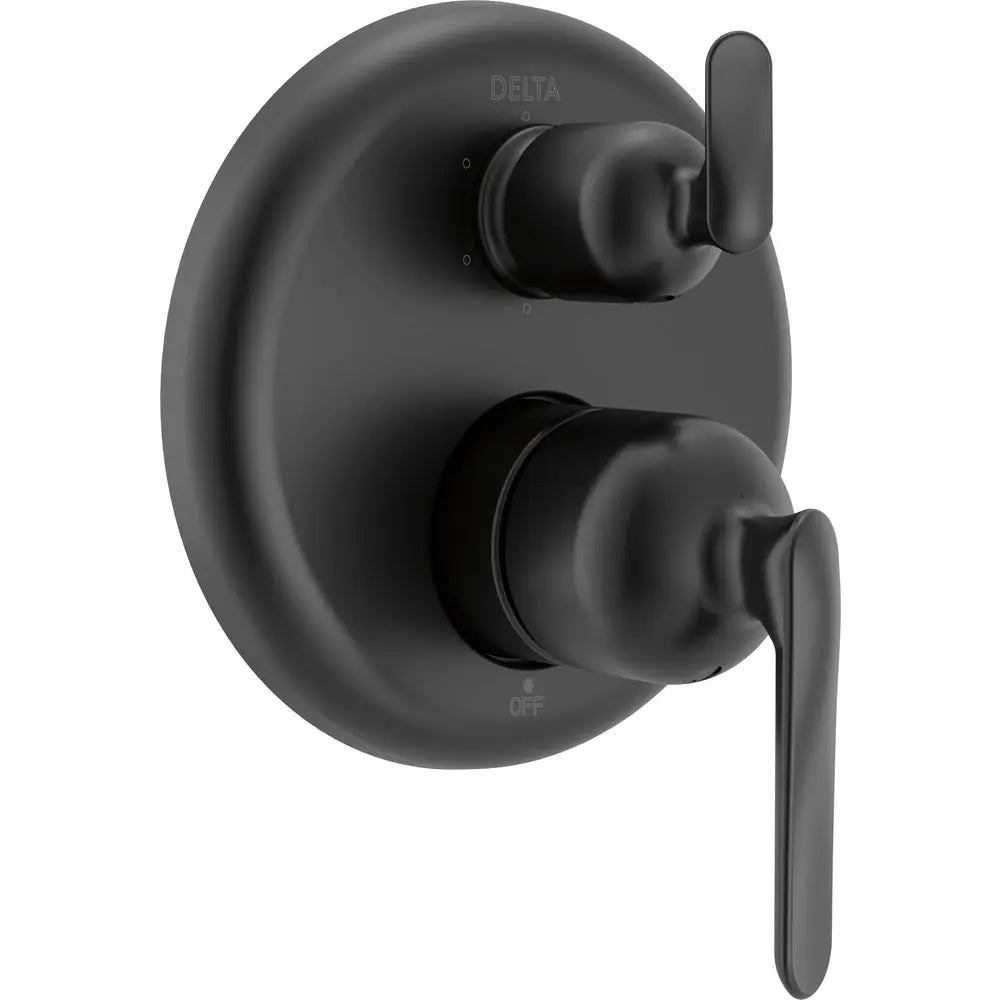 Delta Bonacci 14 Series 6-Setting Integrated Diverter Trim T24945 - Matte Black