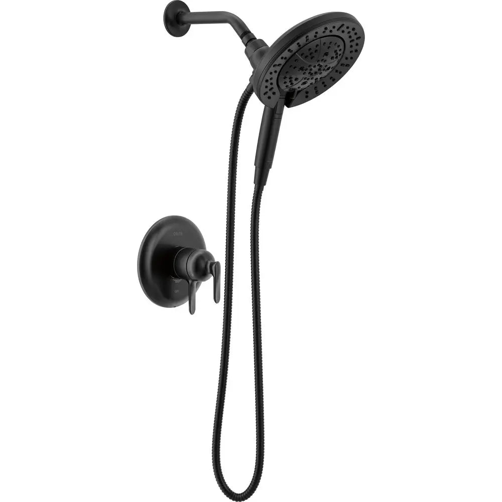 Delta Bonacci 17 Series Shower Trim with In2ition Shower Head T17245-I - Matte Black