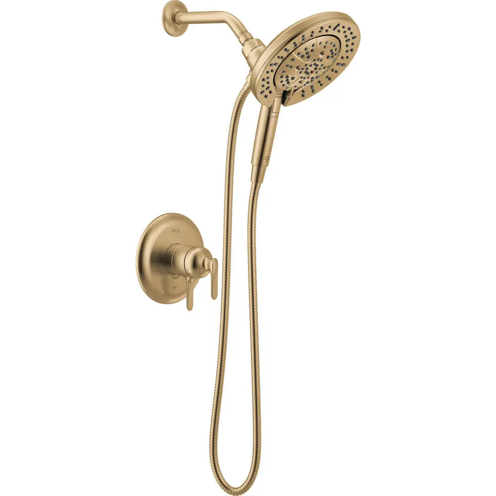Delta Bonacci 17 Series Shower Trim with In2ition Shower Head T17245-I - Champagne Bronze