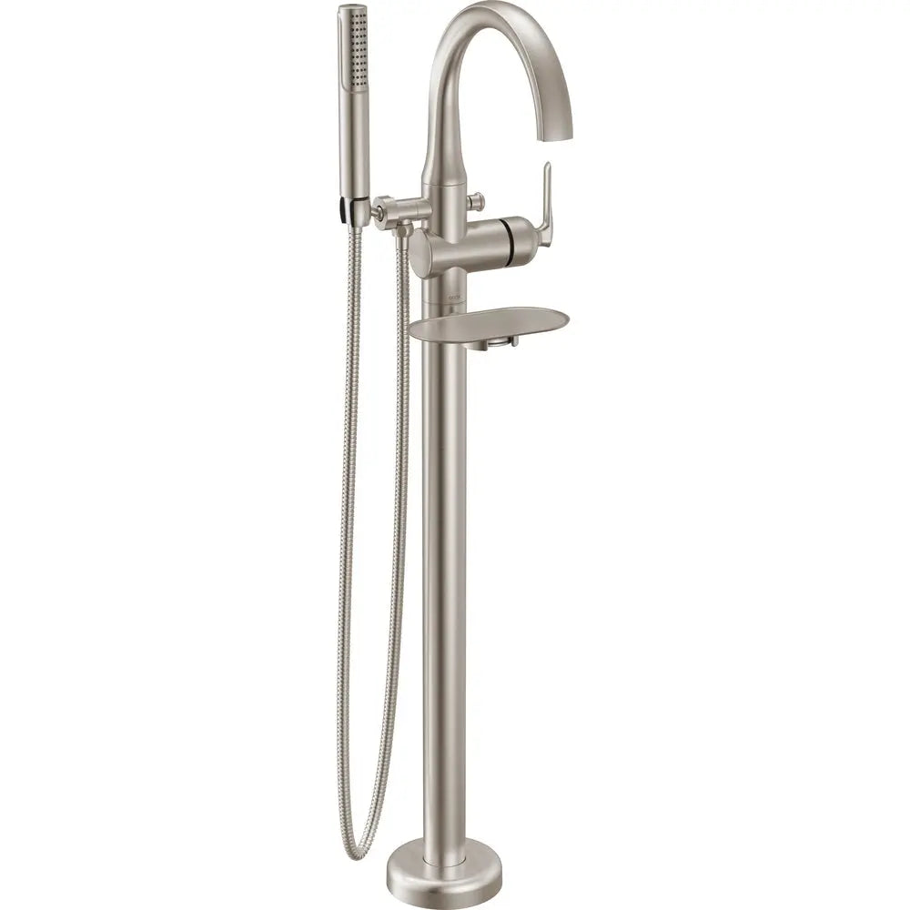 Delta Bonacci Floor Mount Tub Filler Trim T4745-FL - Stainless Steel