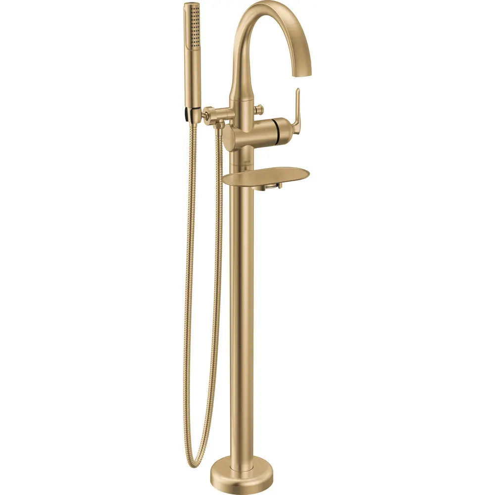 Delta Bonacci Floor Mount Tub Filler Trim T4745-FL - Champagne Bronze