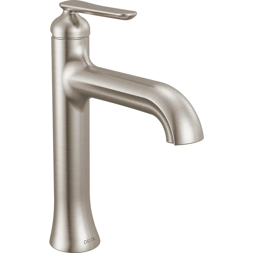 Delta Bonacci Single Handle Mid-Height Bathroom Faucet 645 - Stainless Steel