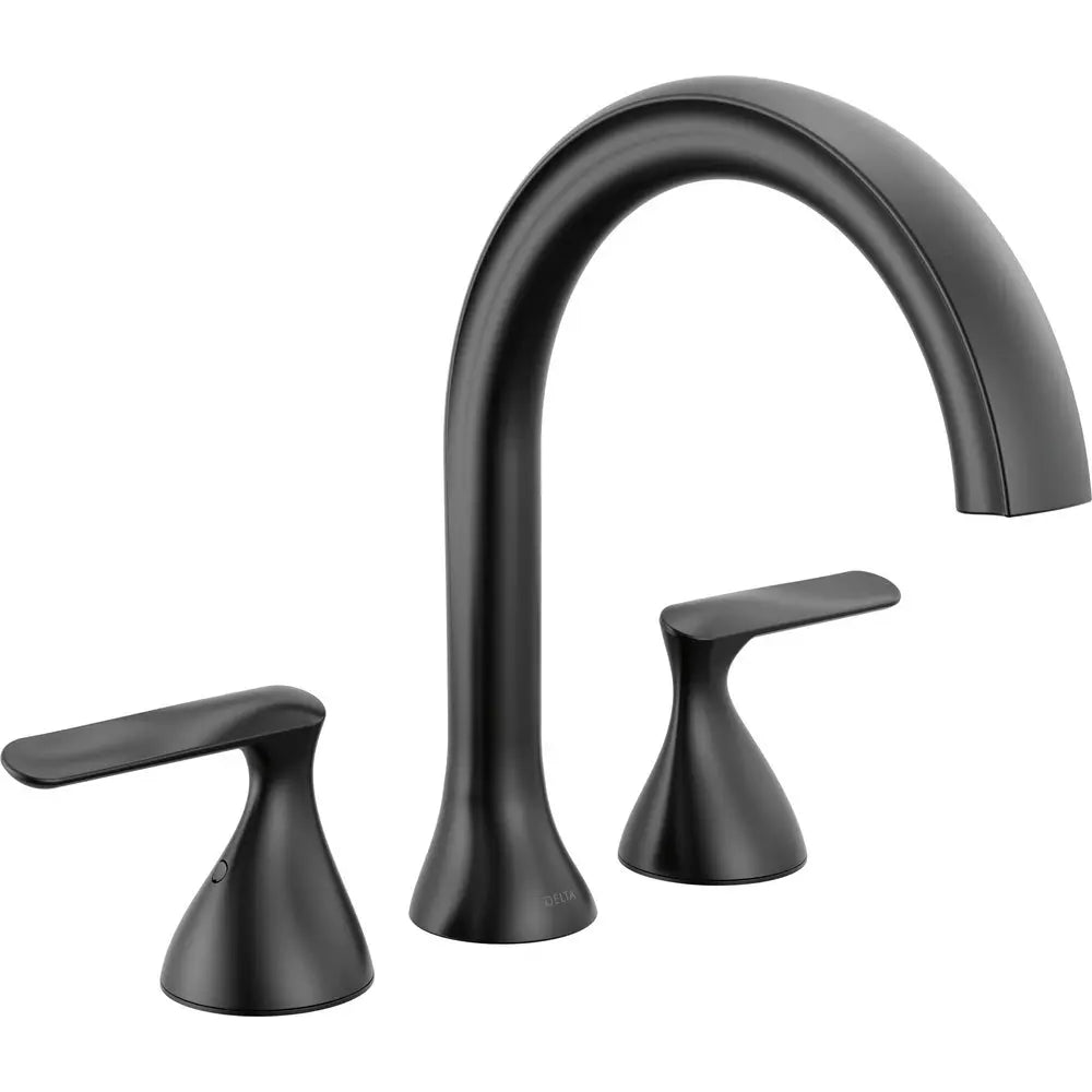 Delta Bonacci Three Hole Roman Tub Trim T2745 - Matte Black
