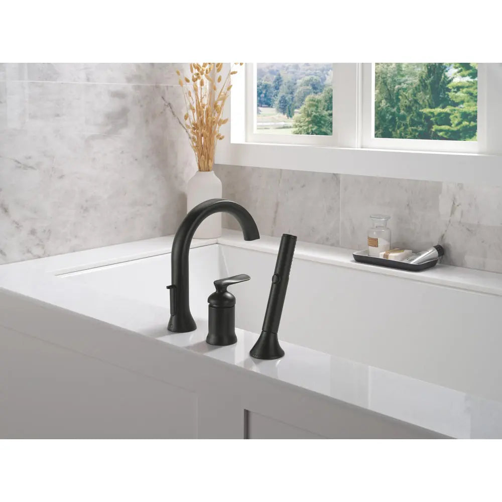 Delta Bonacci Three Hole Roman Tub Trim with Hand Shower T3745