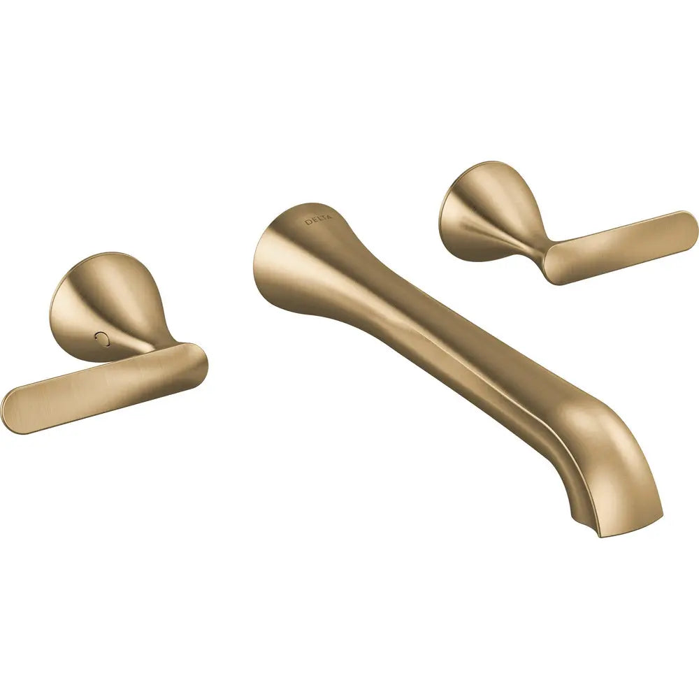 Delta Bonacci Two Handle Wall Mount Bathroom Faucet T3545LF-WL - Champagne Bronze
