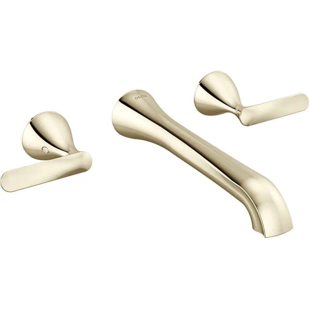 Delta Bonacci Two Handle Wall Mount Bathroom Faucet T3545LF-WL - Polished Nickel