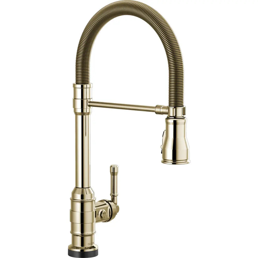 Delta Broderick Pro Touchless Kitchen Pulldown 9690TL - Polished Nickel