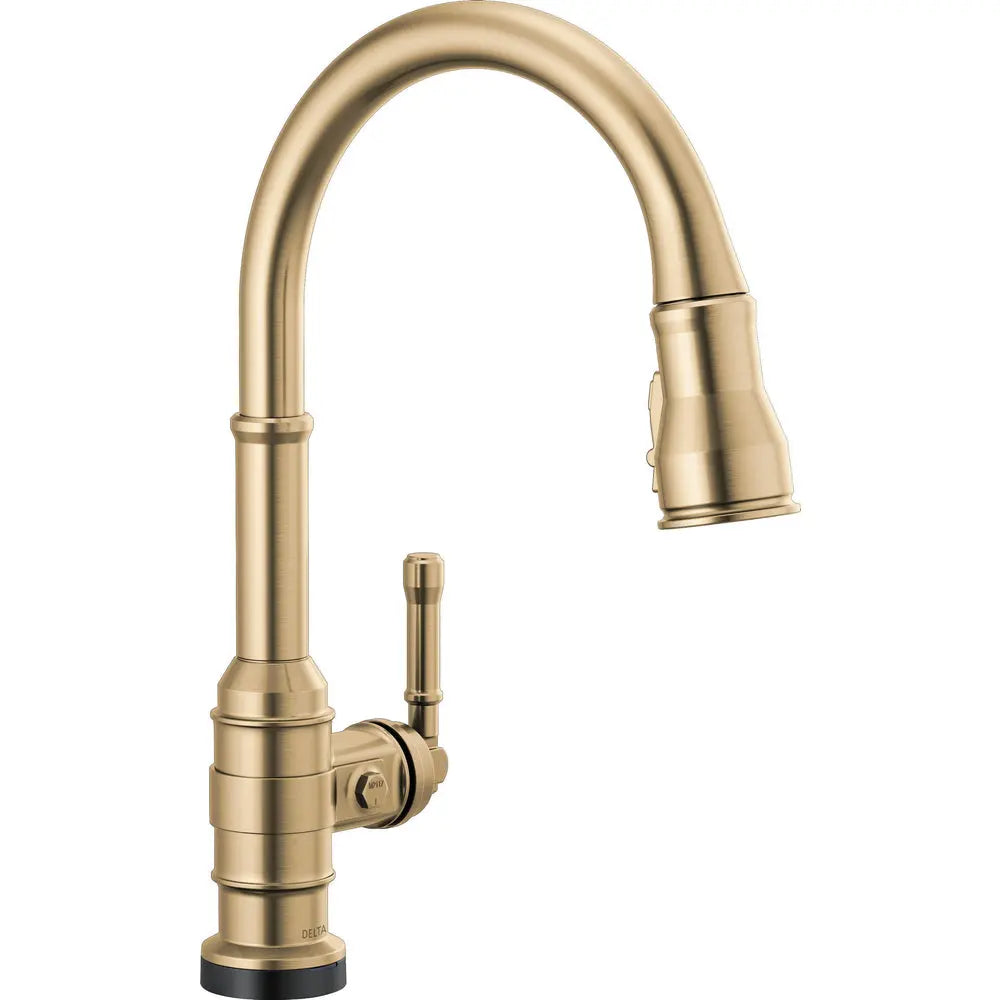 Delta Broderick Touchless Kitchen Pulldown 9190TL - Champagne Bronze