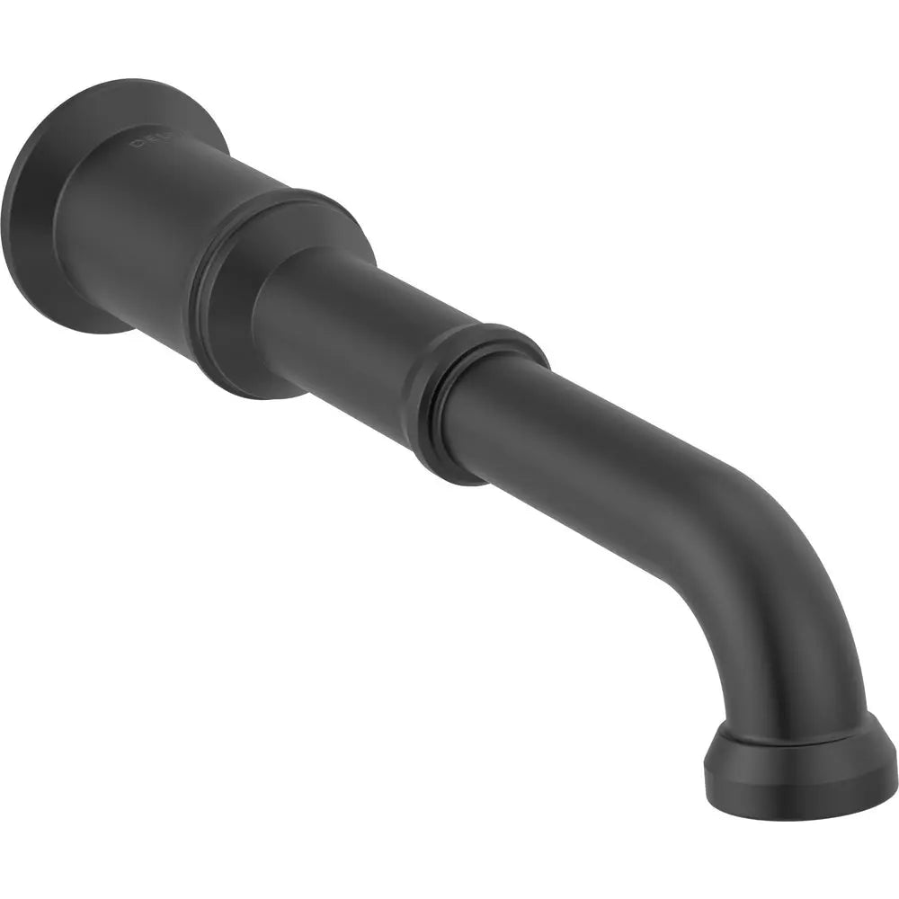 Delta Broderick Two Handle Wall Mount Bathroom Faucet Trim - Less Handles T3584LF-LHP-WL - Matte Black