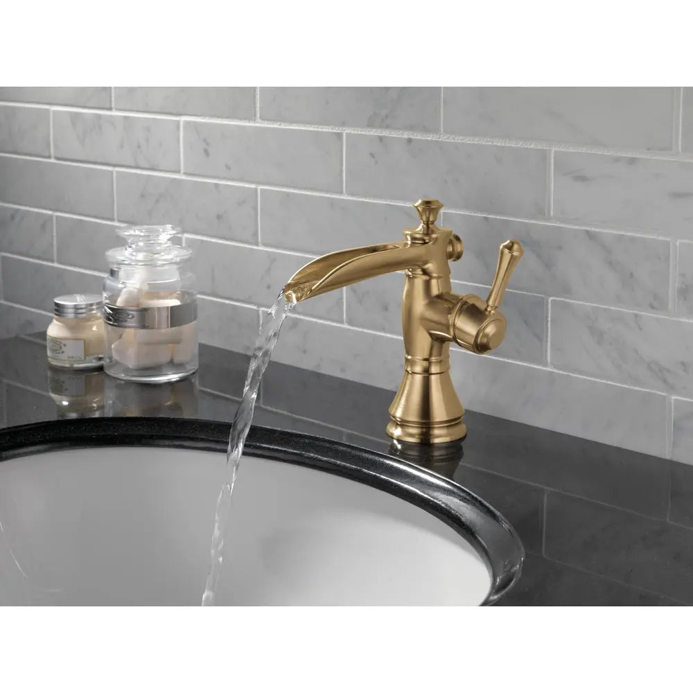 Delta CASSIDY Single Handle Channel Bathroom Faucet Champagne Bronze 598LF-CZMPU - Plumbing Market