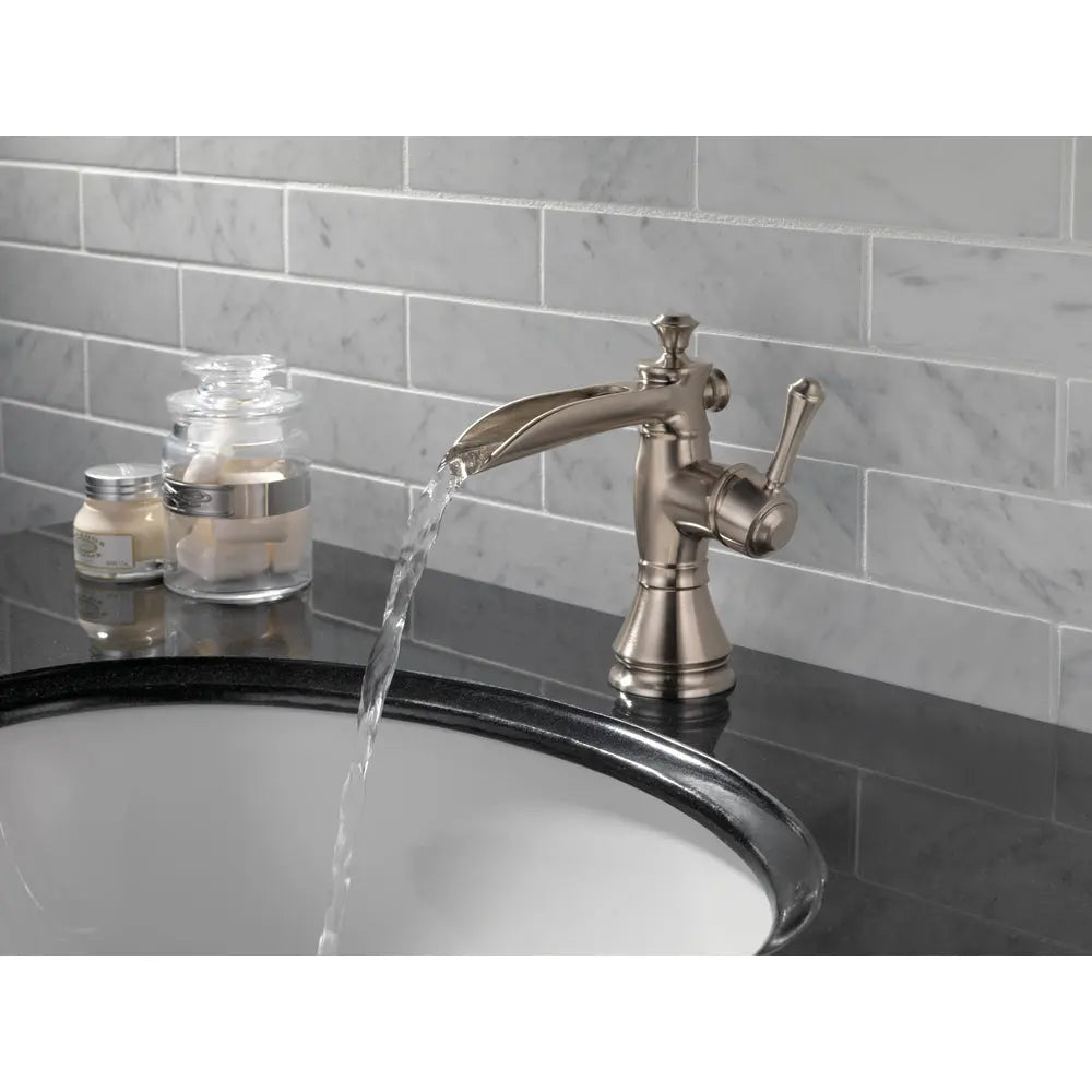 Delta CASSIDY Single Handle Channel Bathroom Faucet Stainless Steel 598LF-SSMPU - Plumbing Market