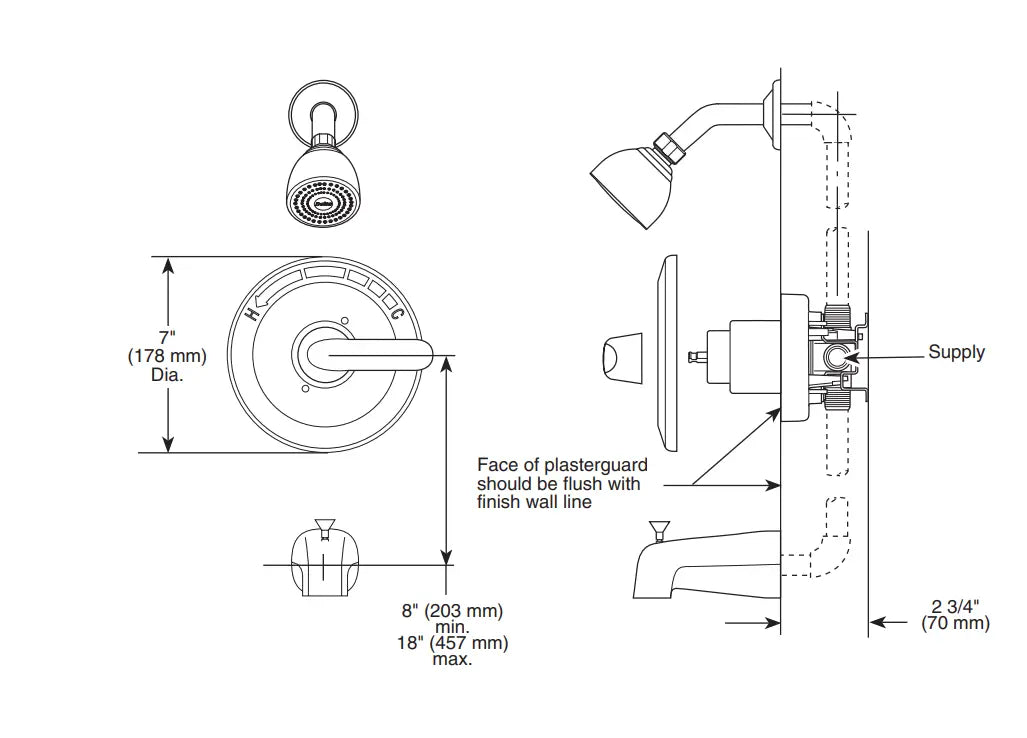 Delta CLASSIC Monitor 13 Series Tub and Shower Trim - Plumbing Market