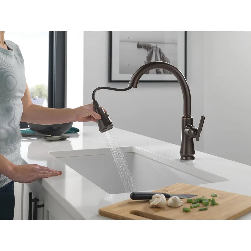 Delta CORANTO Single Handle Pull-Down Kitchen Faucet Venetian Bronze - Plumbing Market