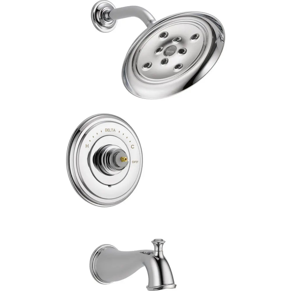 Delta Cassidy Monitor 14 Series H2Okinetic Tub & Shower Trim - Less Handle T14497-LHP - Chrome