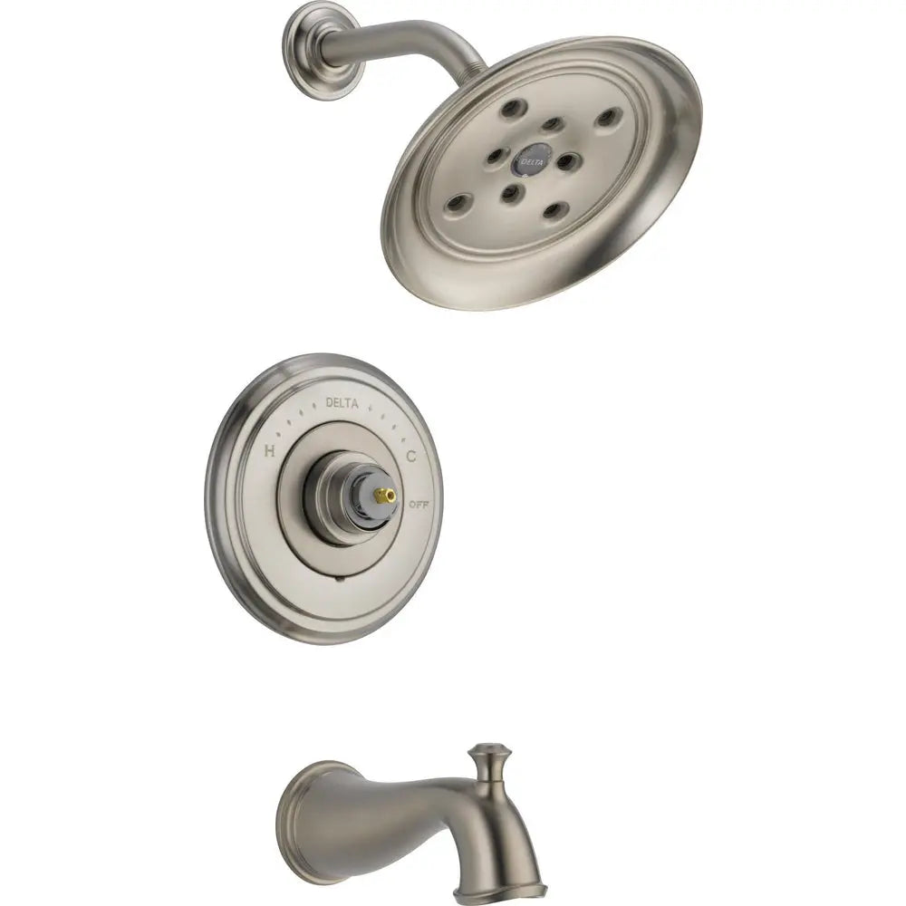 Delta Cassidy Monitor 14 Series H2Okinetic Tub & Shower Trim - Less Handle T14497-LHP - Stainless Steel