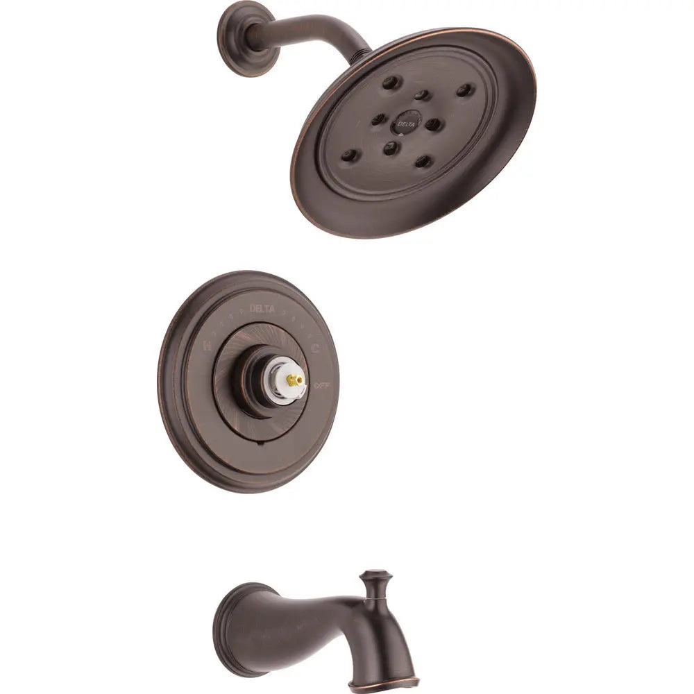 Delta Cassidy Monitor 14 Series H2Okinetic Tub & Shower Trim - Less Handle T14497-LHP - Venetian Bronze
