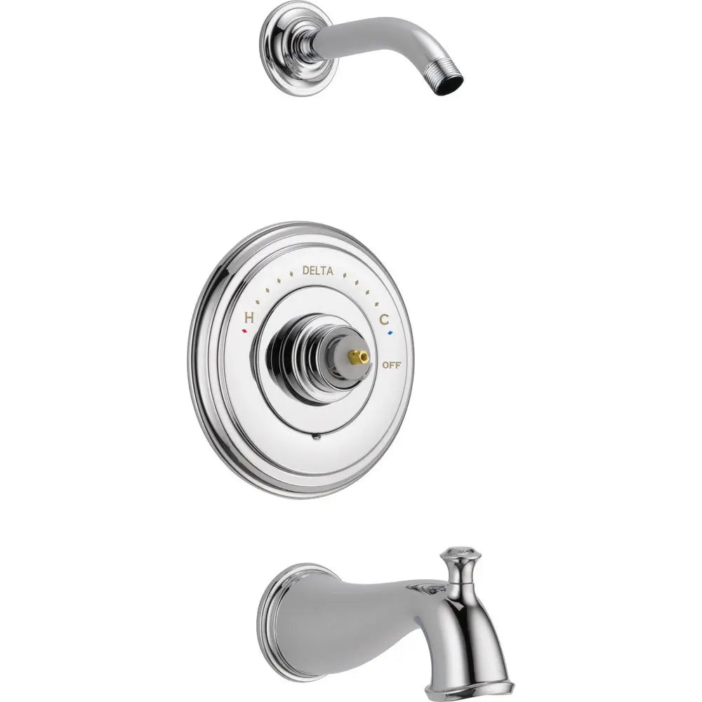 Delta Cassidy Monitor 14 Series Tub & Shower Trim - Less Handle - Less Head T14497-LHP-LHD - Chrome