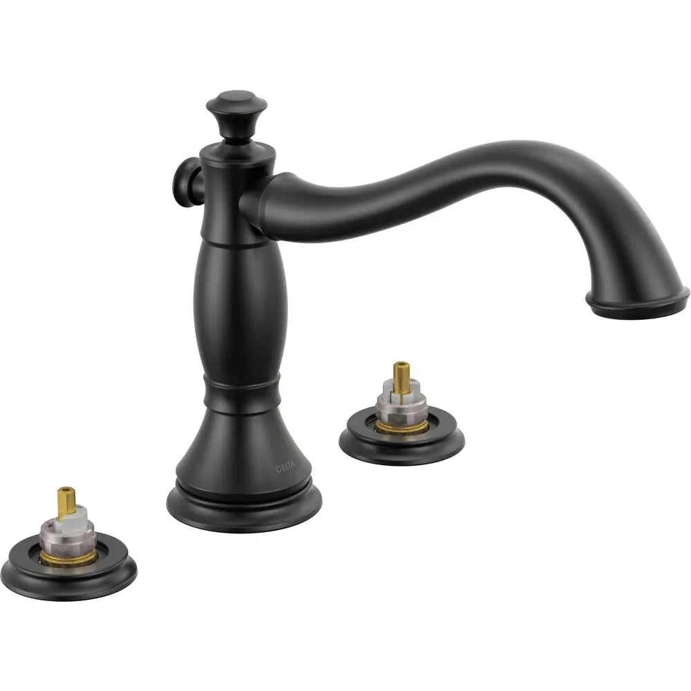 Delta Cassidy Roman Tub Trim - Less Handles T2797-LHP - Matte Black