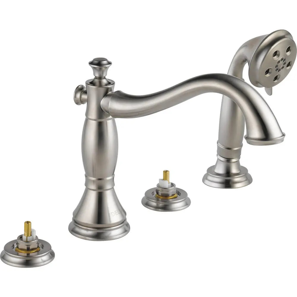 Delta Cassidy Roman Tub with Hand Shower Trim - Less Handles T4797-LHP - Stainless Steel