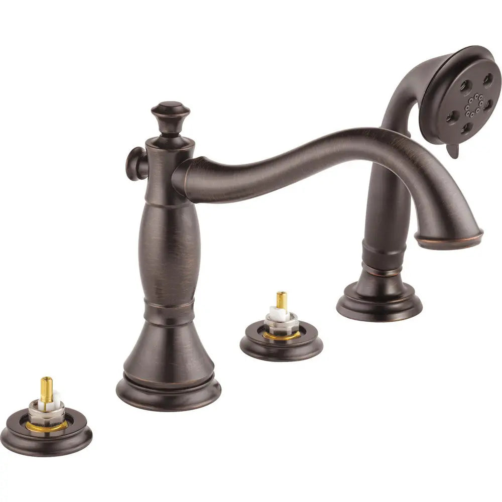Delta Cassidy Roman Tub with Hand Shower Trim - Less Handles T4797-LHP - Venetian Bronze