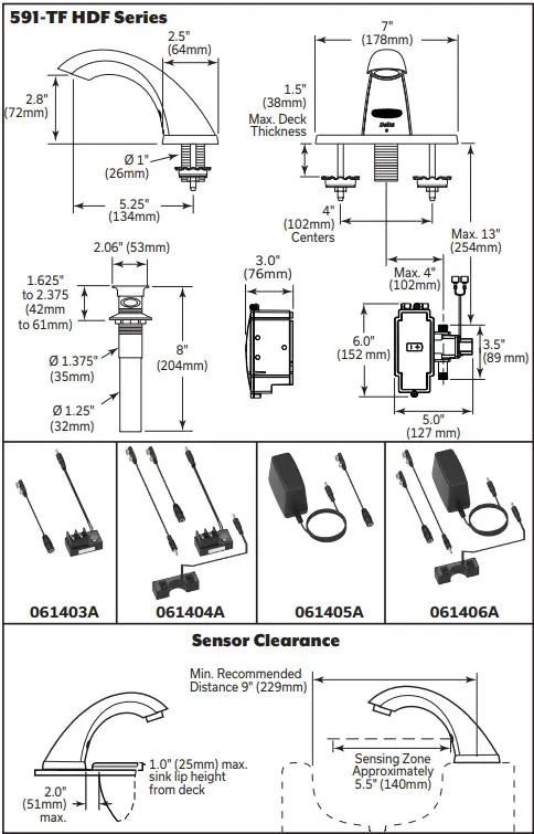 Delta Commercial Electronic Lavatory Faucet Battery Operated Chrome - Plumbing Market