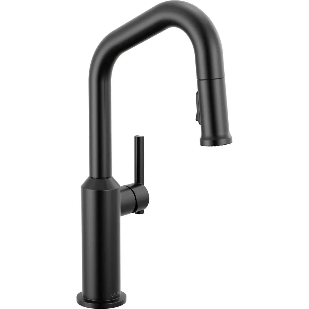 Delta Cordova-Bar/Prep Pulldown Faucet Angle Spout - Matte Black