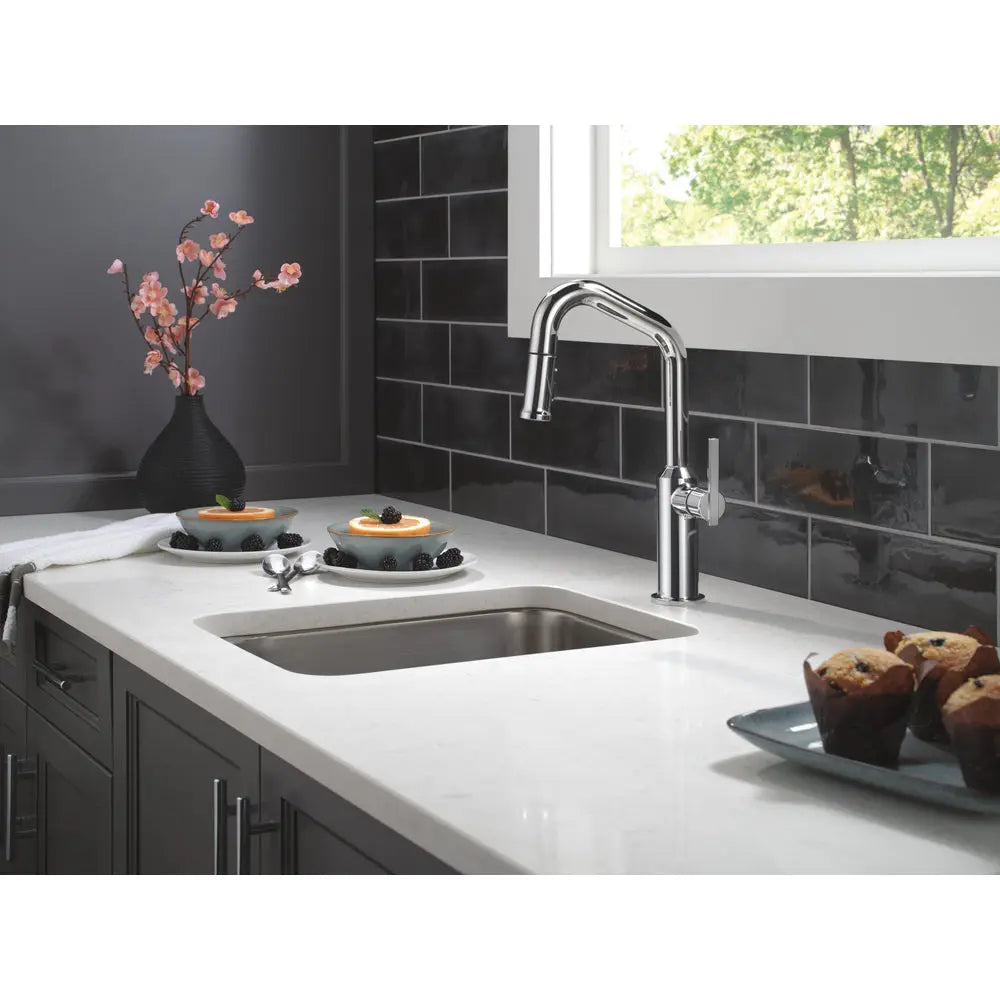 Delta Cordova-Bar/Prep Pulldown Faucet Angle Spout