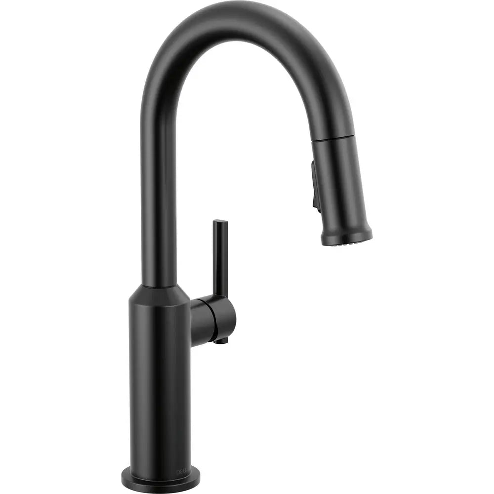 Delta Cordova-Bar/Prep Pulldown Faucet Arc Spout - Matte Black