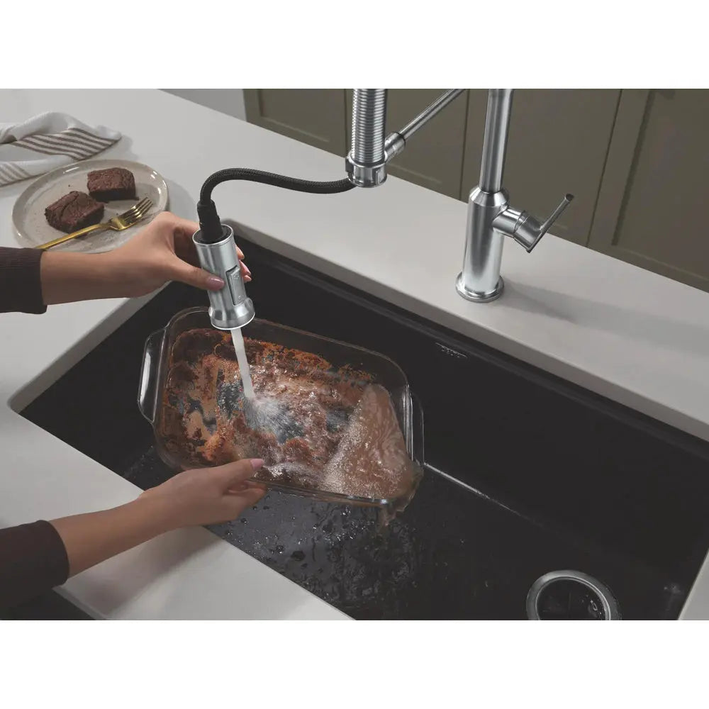 Delta Cordova-Kitchen Pro Faucet Spring Spout