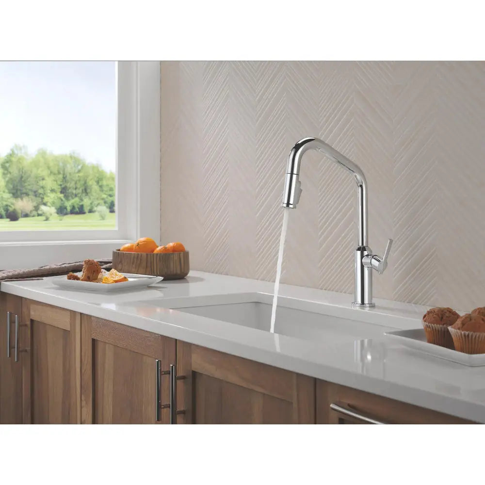 Delta Cordova-Kitchen Pulldown Faucet Angle Spout