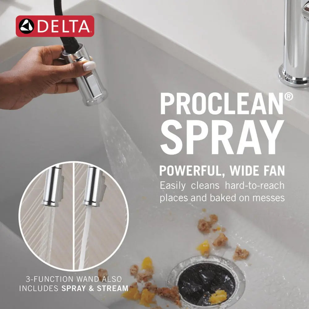 Delta Cordova-Kitchen Pulldown Faucet Angle Spout