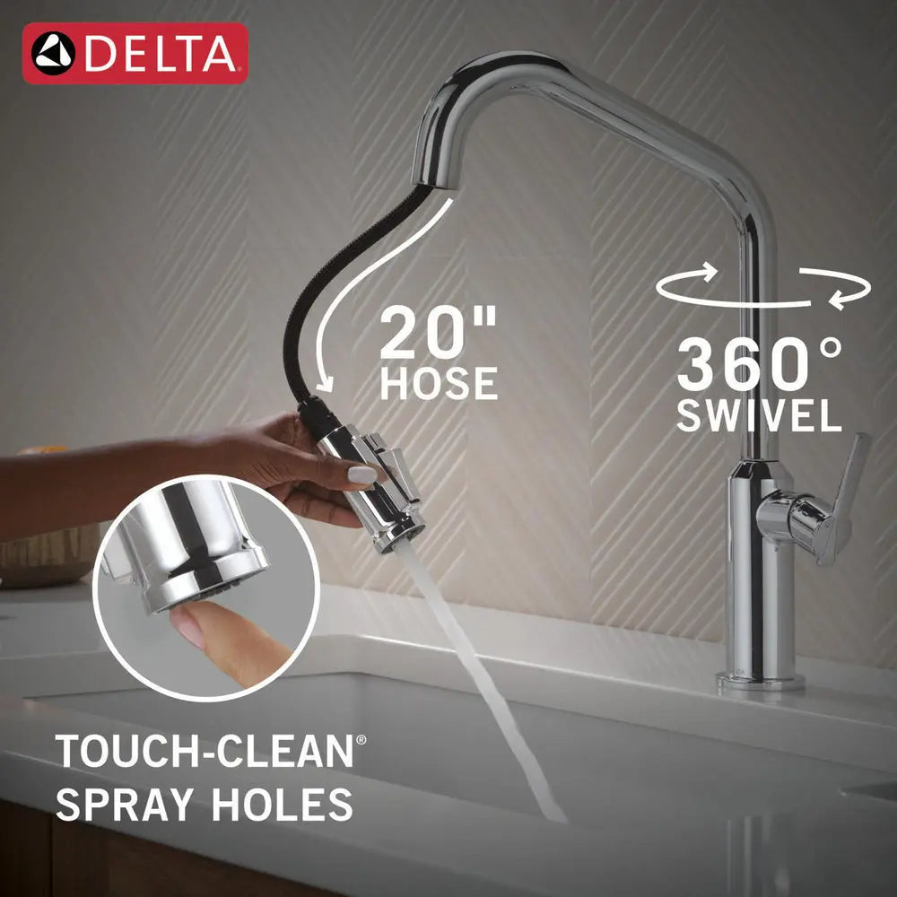Delta Cordova-Kitchen Pulldown Faucet Angle Spout