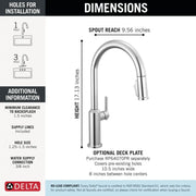 Delta Cordova Kitchen Pulldown Faucet Arc Spout