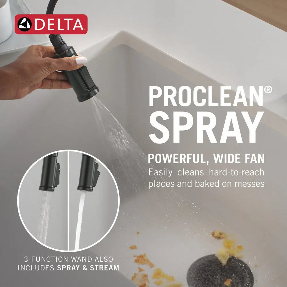 Delta Cordova Kitchen Pulldown Faucet Arc Spout