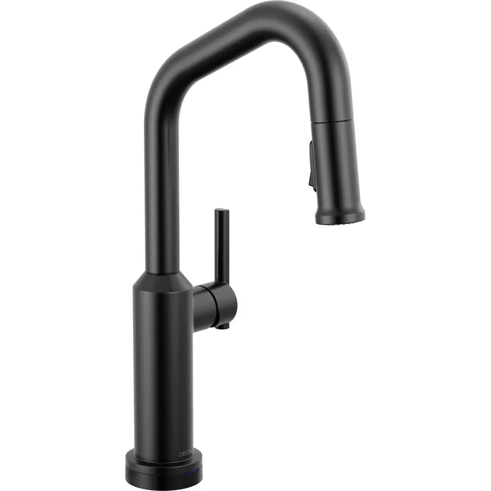 Delta Cordova-Touchless Bar/Prep Pulldown Faucet Angle Spout - Matte Black